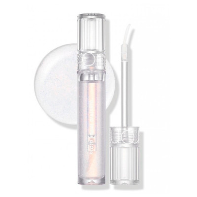 Жидкий прозрачный блеск для губ с сияющими частицами rom&nd Glasting Water Gloss 00 Meteor Track 4,5гр