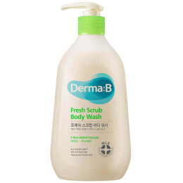 Ламеллярный освежающий гель-скраб для душа Derma:B Fresh Scrub Body Wash 420 мл