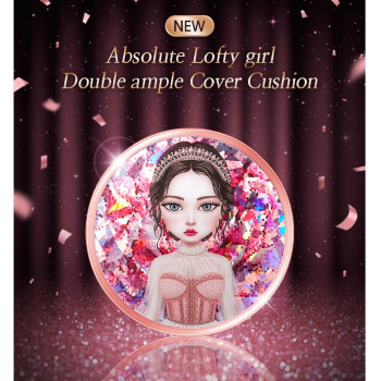 Тональный кушон двойного действия Beauty People Absolute Lofty Girl Double Ampoule Cover Cushion Foundation SPF50 18 гр