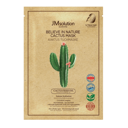 Веганская маска с маслом кактуса JMsolution Europe Believe In Nature Cactus Mask