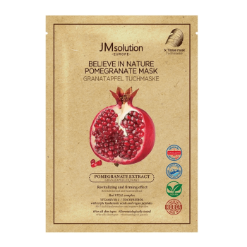 Веганская маска с экстрактом граната JMsolution Europe Believe In Nature Pomegranate Mask