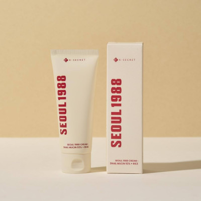 Восстанавливающий крем с 93% муцина улитки и экстрактом риса K-SECRET SEOUL 1988 Cream : Snail Mucin 93% + Rice 100 мл