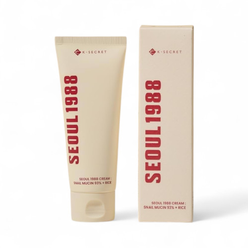 Восстанавливающий крем с 93% муцина улитки и экстрактом риса K-SECRET SEOUL 1988 Cream : Snail Mucin 93% + Rice 100 мл