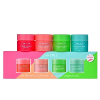  LANEIGE Lip Sleeping Mask Mini Kit 4 Scented Collections 4*8g Набор ночных масок для губ