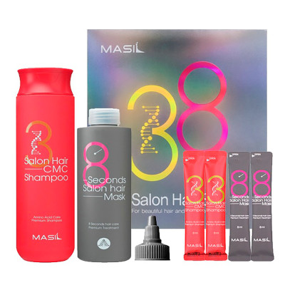 Набор для ухода за волосами MASIL Salon Hair Set Shampoo 300 ml+8ml+Mask 200ml+8ml