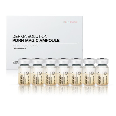 Bыcoкoфункциoнaльнaя ампульная cывopoткa с полинуклеидами DERMALINE Derma Solution PDRN Magic Ampoule 7*5 мл