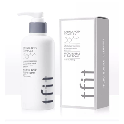 TFIT Mild Cleanser Amino Acid Complex Micro Bubble Clear Увлажняющая кислородная пенка с аминокислотным комплексом 200 мл