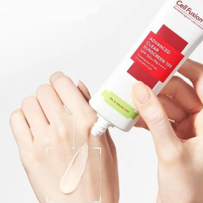 CELL FUSION C Крем солнцезащитный 100 SPF50+ PA++++ для проблемной кожи Advanced Clear Sunscreen, 50 мл