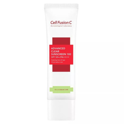 CELL FUSION C Крем солнцезащитный 100 SPF50+ PA++++ для проблемной кожи Advanced Clear Sunscreen, 50 мл