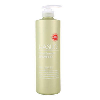 Укрепляющий шампунь от выпадения волос с экстрактом женьшеня PL Cosmetic Hasuo Herbal Essential Shampoo 750мл