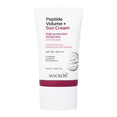 Пептидный солнцезащитный крем MACKLIN Peptide Volume Sun Cream SPF50+/PA++++ 50ml