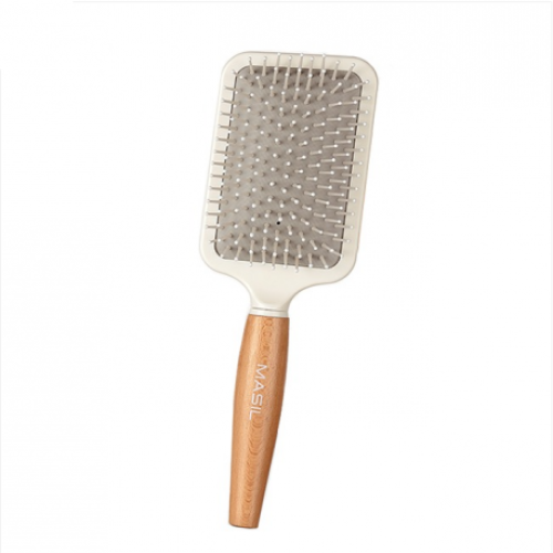 Деревянная антистатическая расчёска для волос Masil Wooden Paddle Brush