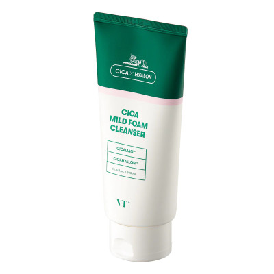 Пенка для чувствительной кожи с центеллой VT Cosmetics Cica Mild Foam Cleanser 300 мл