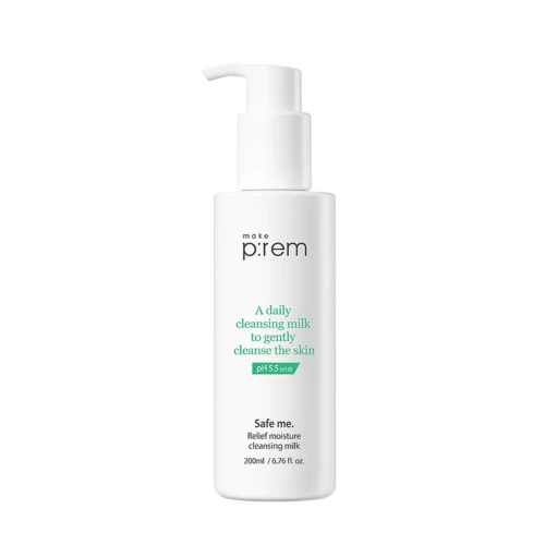  Увлажняющее очищающее молочко 200 мл MAKE P:REM DAILY CLEANSING MILK TO GENTLY CLEANSE THE SKIN PH 5.5